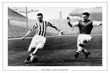 STANLEY MATTHEWS STOKE CITY SIGNED PHOTO PRINT AUTOGRAPH SOCCER