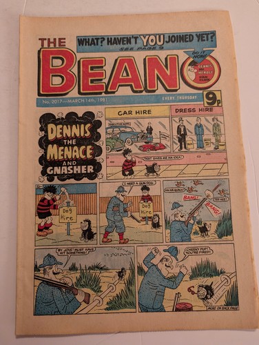 Beano comic 2017 - comic, 2017,