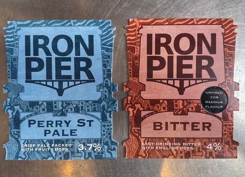 Iron pier beer pumpclips kent - pier,
