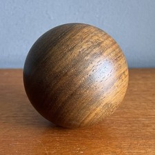 Vintage Turned Wooden Sphere
