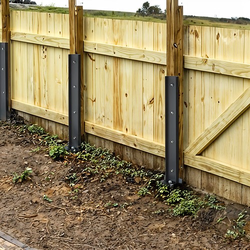 Garden fence post repair - 2/4x,