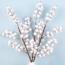 5 Forks 1Pcs Floral Art White