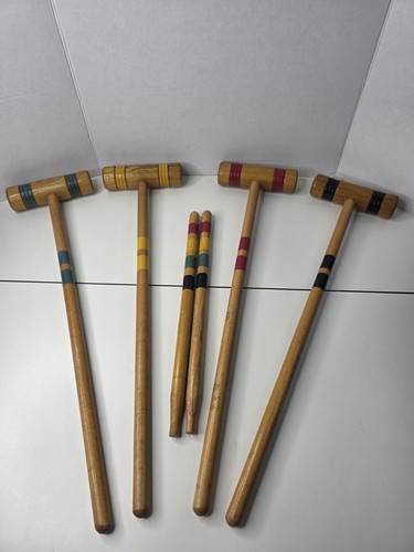 Vintage wooden croquet - vintage, 4