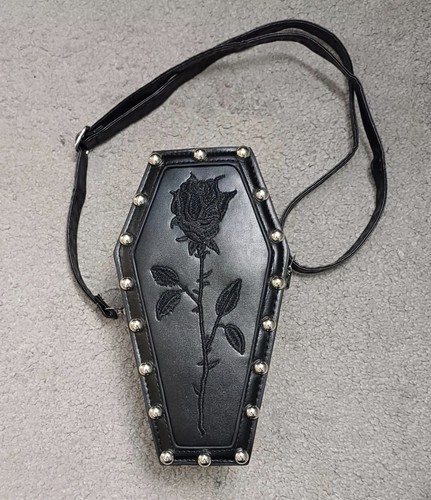 Black coffin shaped rose - shaped,