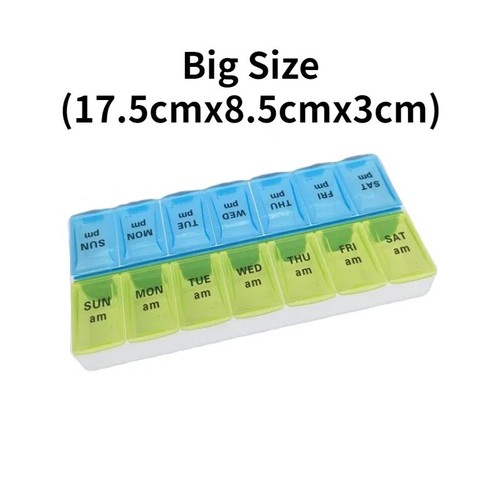 Weekly daily pill box - weekly,