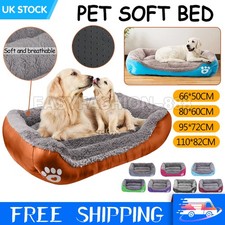 EXTRA LARGE DOG BEDS WASHABLE PET CUSHION HOUSE WARM SOFT KENNEL NEST BLANKET UK