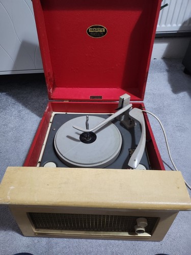 Dansette record player - record,