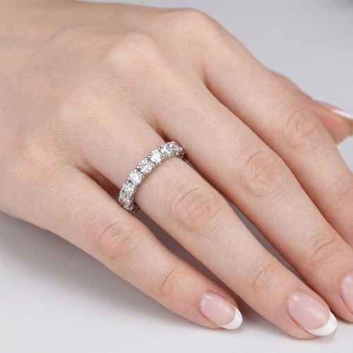 Eternity wedding ring - wedding, solid