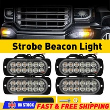 4x 12 LED Strobe Lights
