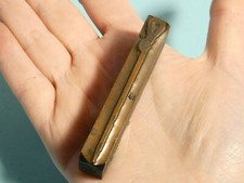 Antique Ski Pole Stick & Wrist Strap Advertising Pictorial Printing Block #B103