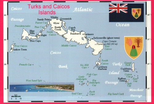 Map turks and caicos - turks,