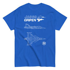 Saab Jas 39 Gripen Swedish Fighter Jet Clean Design T-Shirt