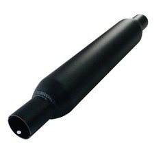Jetex Universal Exhaust Silencer - 2'' Outlets, Round 400mm, Aluminised Steel