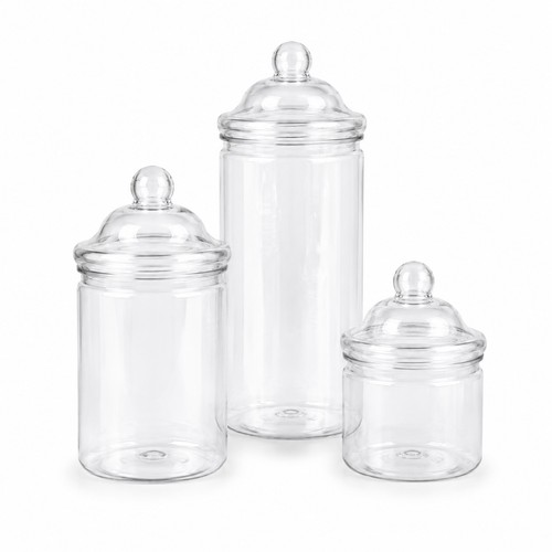 Plastic sweet storage jar - storage,