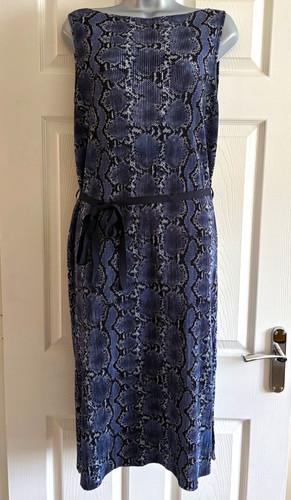 Blue black animal print - h&m, blue/black