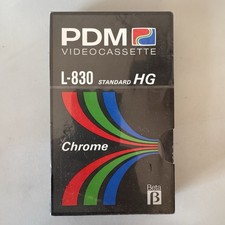 PDM Betamax L-830 Standard HG Chrome Beta Video Cassette Tape f/ Camcorder & VCR