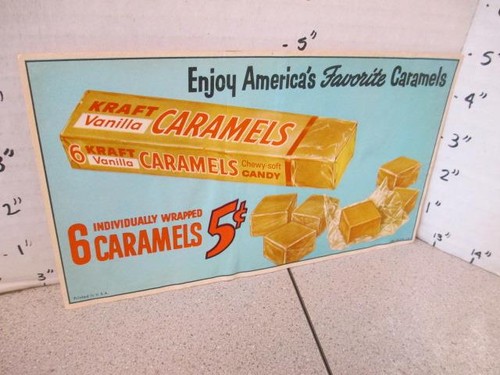 Kraft caramel candy bar 1958 - candy,