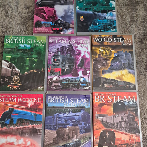 Steam train railway dvd - steam, bundle