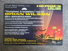 Brian Wilson The Beach Boys Autograph Signed Flyer