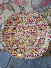 James Kent Chintz Pottery Du Barry Floral Pattern Plate