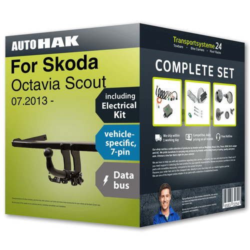 Towbar detachable for - , skoda
