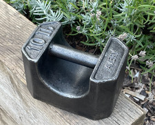 Vintage Cast Iron AVERY 10 lb Bar Weight Door Stop Bookend Paperweight