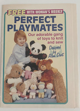 Alan Dart Perfect Playmates SEWING KNITTING PATTERN knitted nursery toy animals