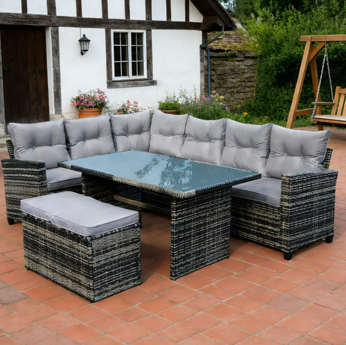 Linea piece rattan weather - 6-piece,