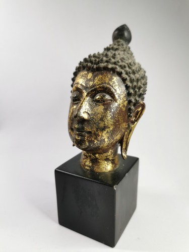 Gilt buddha head - buddha,