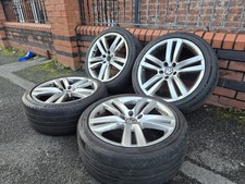 🌟Genuine Vw 18 inch alloy wheels 5x112 with MATCHING TYRES 7M + GOLF AUDI CADDY