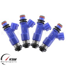 4 fuel injectors 650cc STI BLUE fit Subaru Impreza WRX Forester EJ25 KSM E85