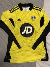 Leeds United 21/22 Yellow Goalkeeper Football Shirt Child/Kids 11-12 Years Rare