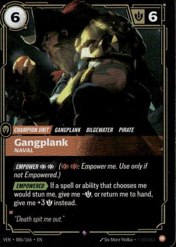 Gangplank naval rare foil - gangplank,