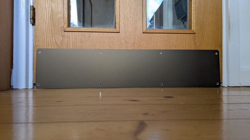 Door kick plates bronze - door,