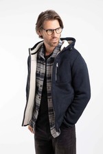 Weird Fish Torpoint Faux Sherling Bonded Full Zip Fleece Hoodie