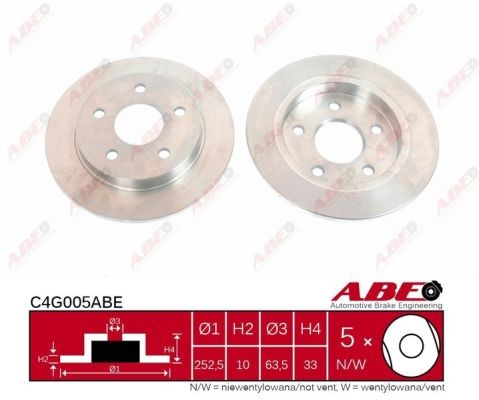 Brake disc for - brake, ford:granada
