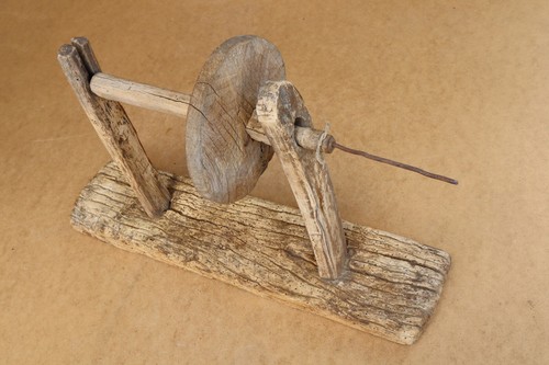 Antique primitive wooden wood - wooden,