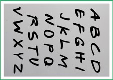 Friends fonts alphabet mylar