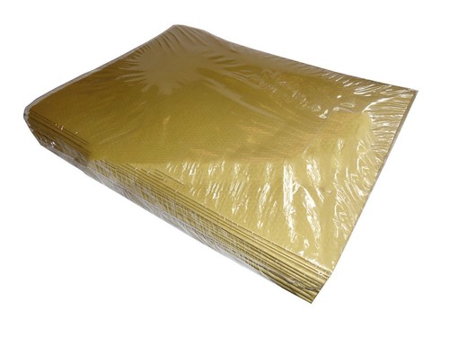 Gold paper tablecovers - paper,