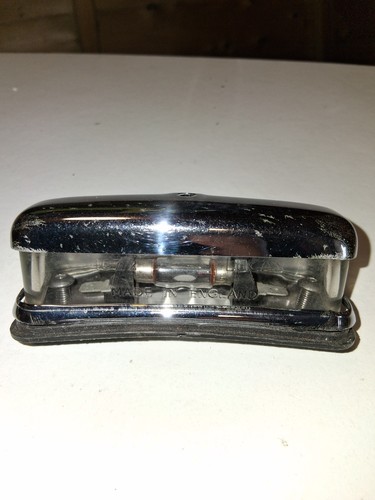 Lucas style chrome rear number - chrome,