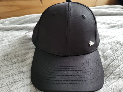 Lacoste black baseball cap - black,