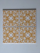  VINTAGE 1970s RETRO,CRISTAL H & R JOHNSON  WALL TILE, 152mm SQUARE SUPER RARE 