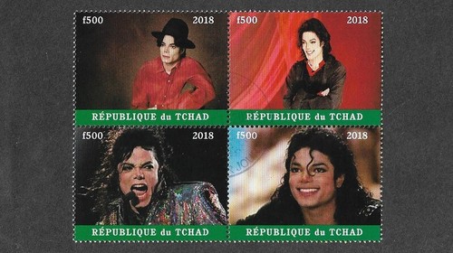 Michael jackson stamps - jackson, bl.4