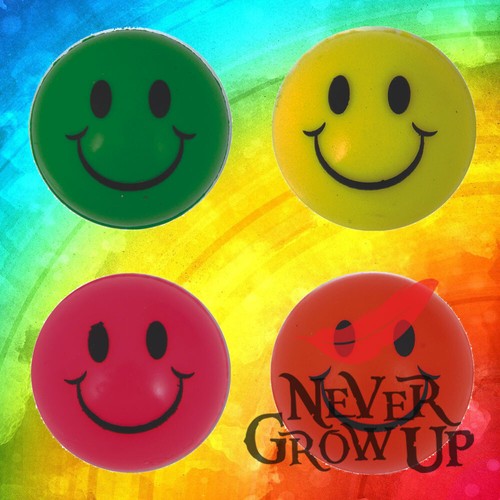 Neon emoji bouncy balls - emoji,