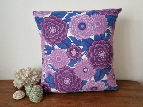 Handmade floral cushion cover