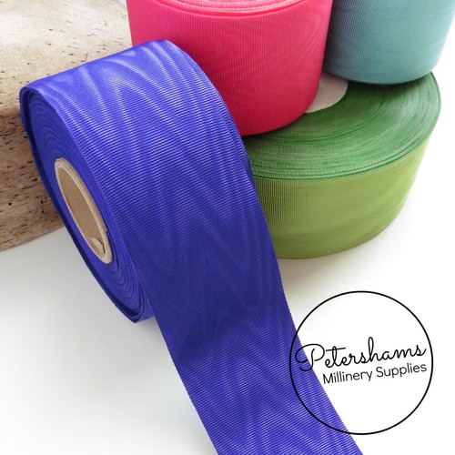 50mm wide moire - 50mm, grosgrain