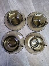 Arcoroc Smoked Glass Cups and