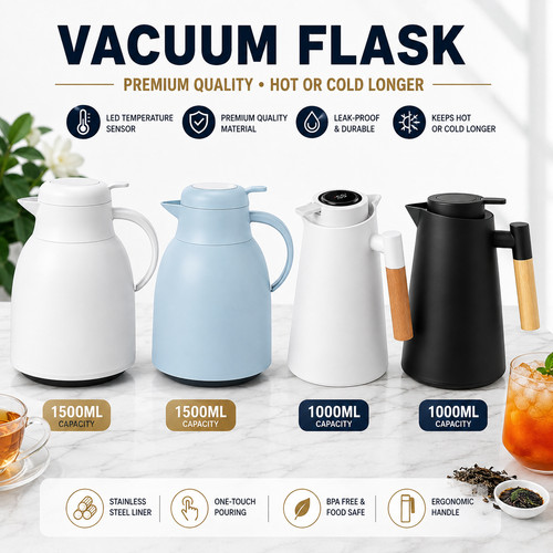 1000ml 1500ml vacuum - vacuum, flask