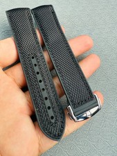 20mm Black Nylon Rubber Watch