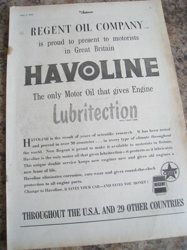 Regent oil company - oil, havoline